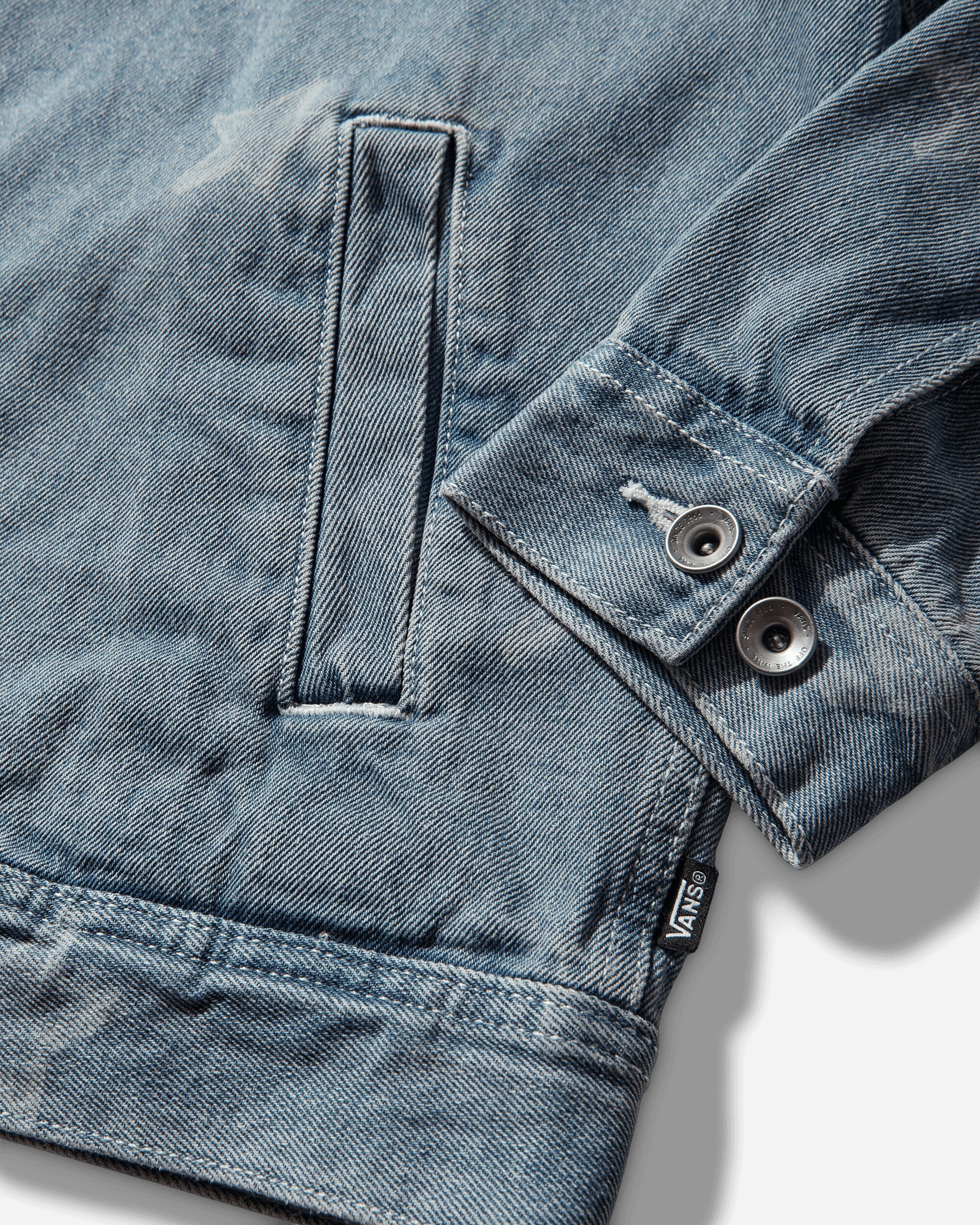 Men's Pomona Denim Station Jacket Stonewash Blue - Image 3