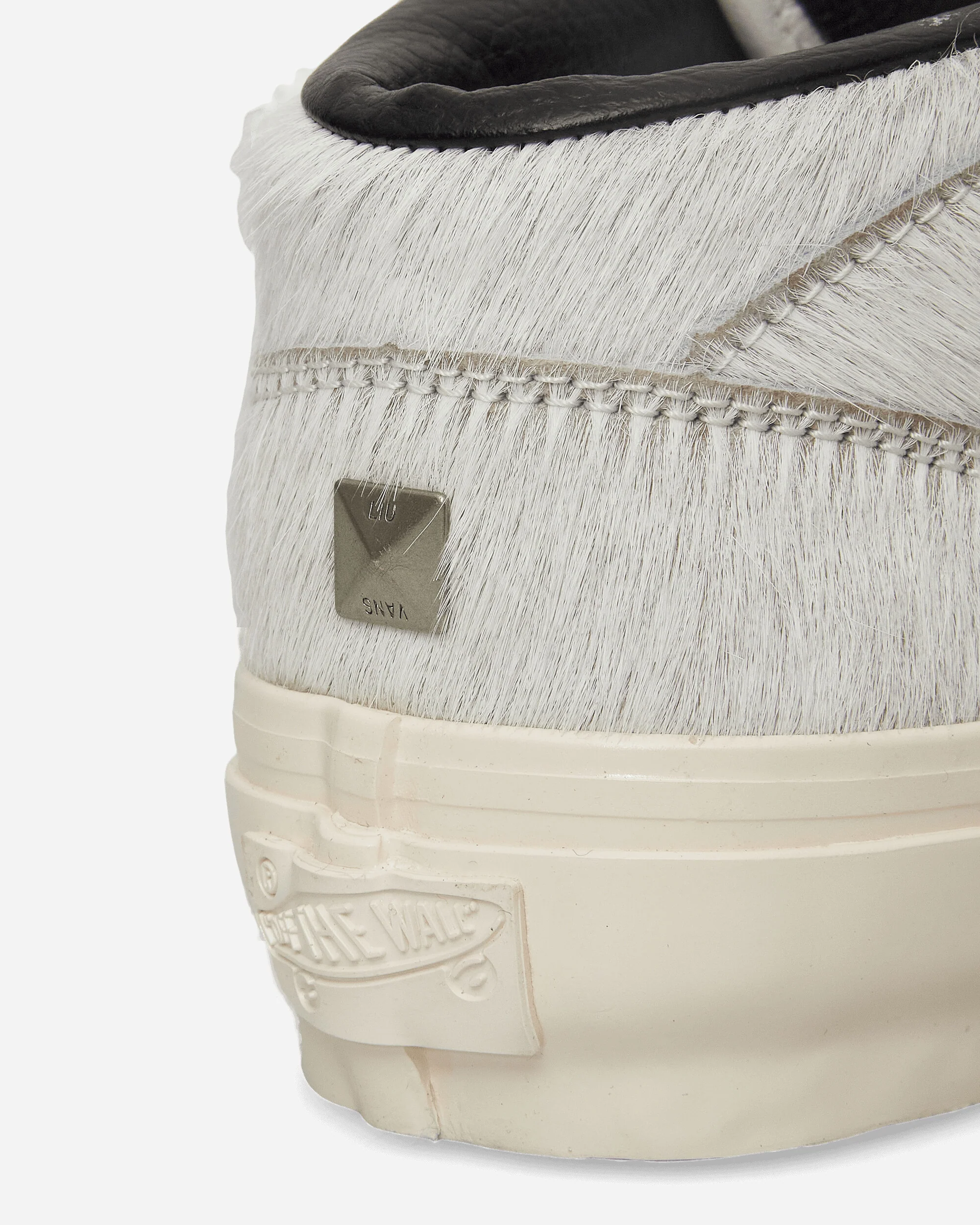 Life is Unfair Half Cab 33 LX Pony Hair Sneakers Marshmallow / Black - Image 6