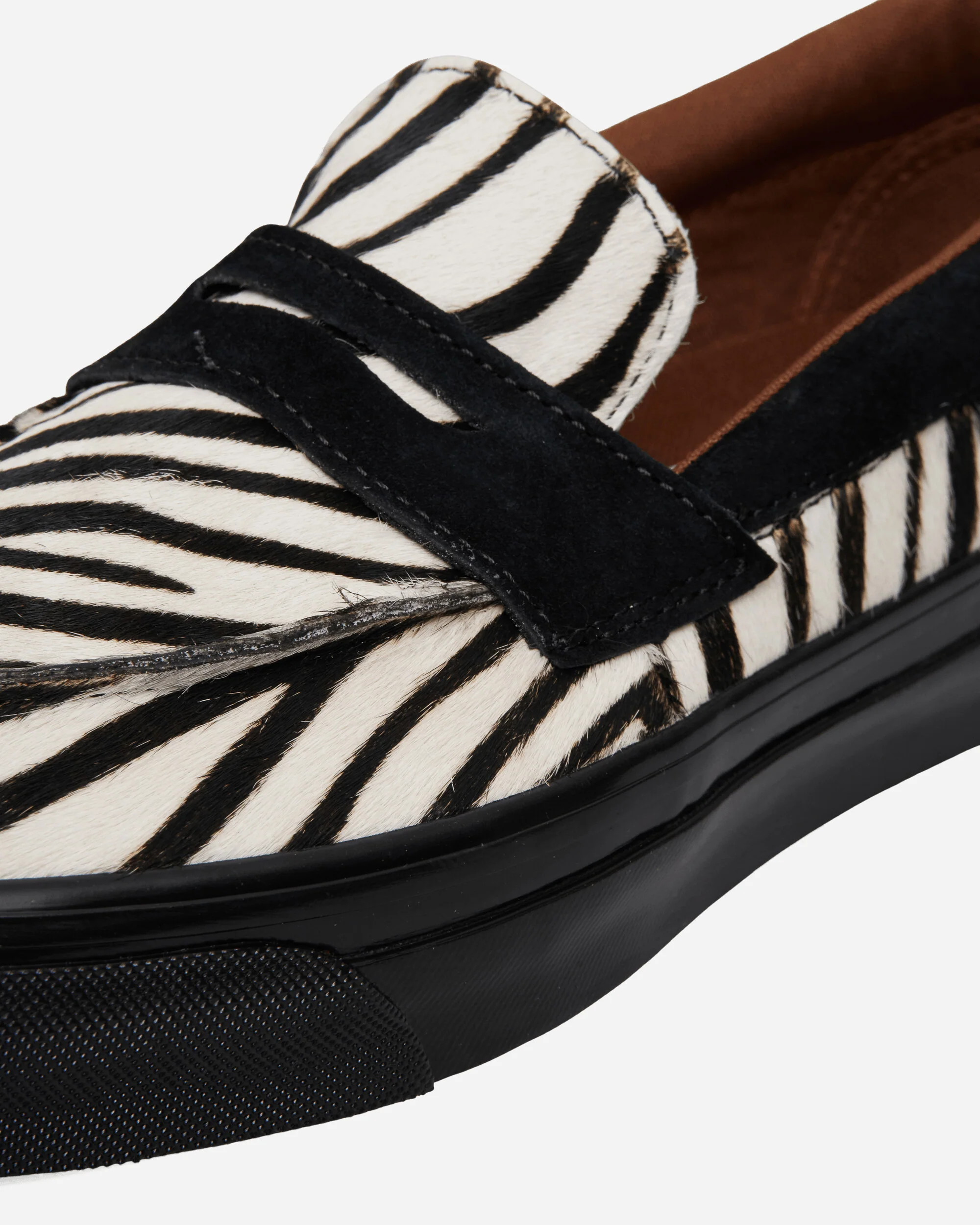 Premium Pony Hair Loafers Zebra - Image 7