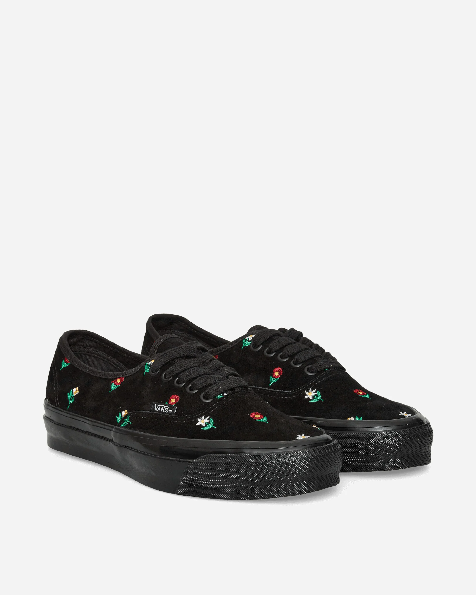 Authentic 44 Embroidery Sneakers Flower Print Black - Image 2