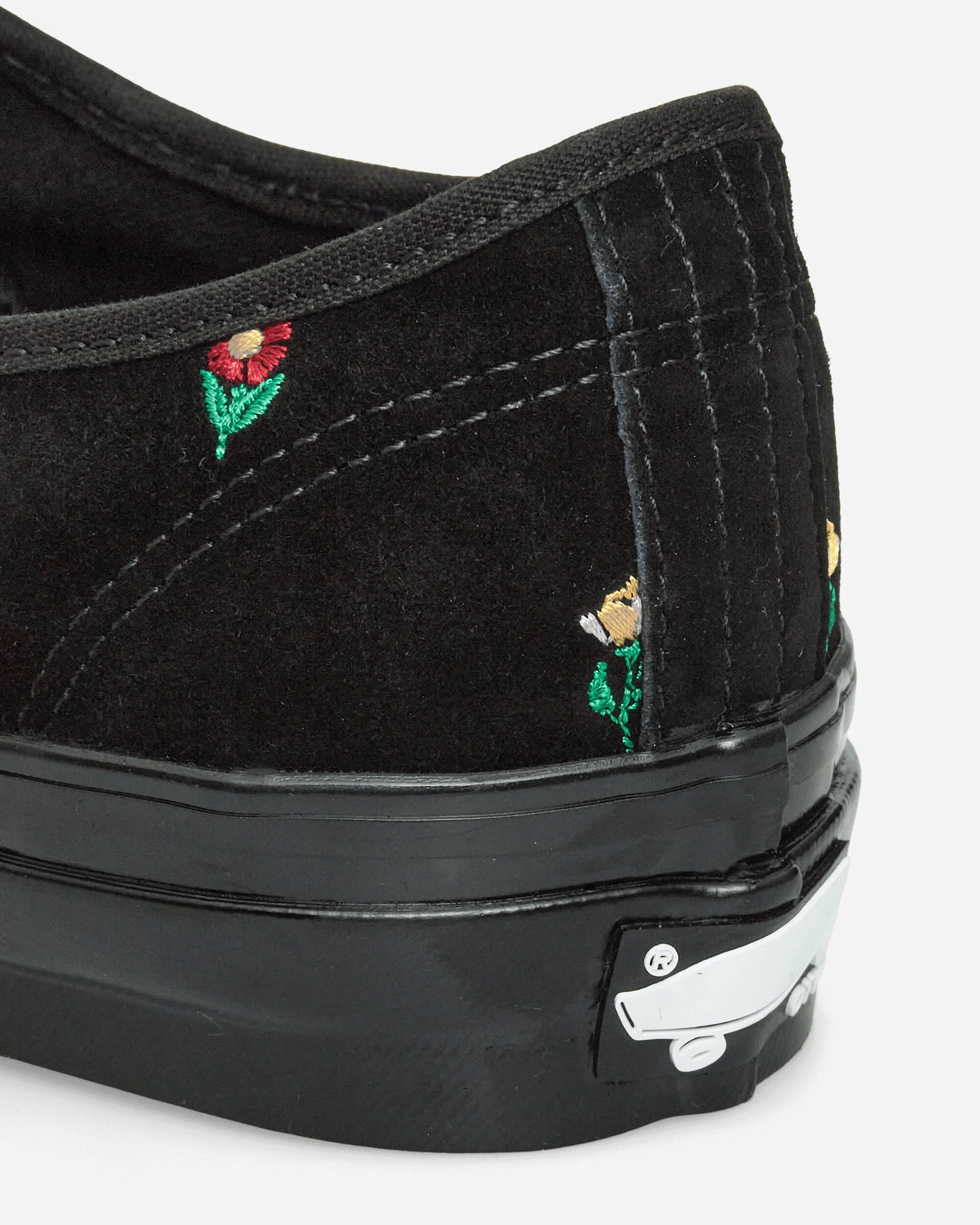 Authentic 44 Embroidery Sneakers Flower Print Black - Image 6