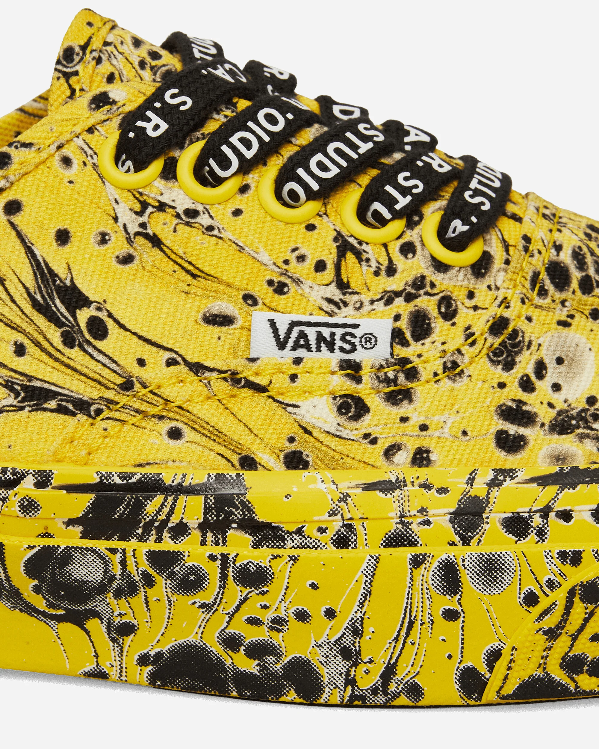 S.R. STUDIO LA.CA. Authentic Reissue 44 Vibram Sneakers Marbled / Cyber Yellow - Image 7