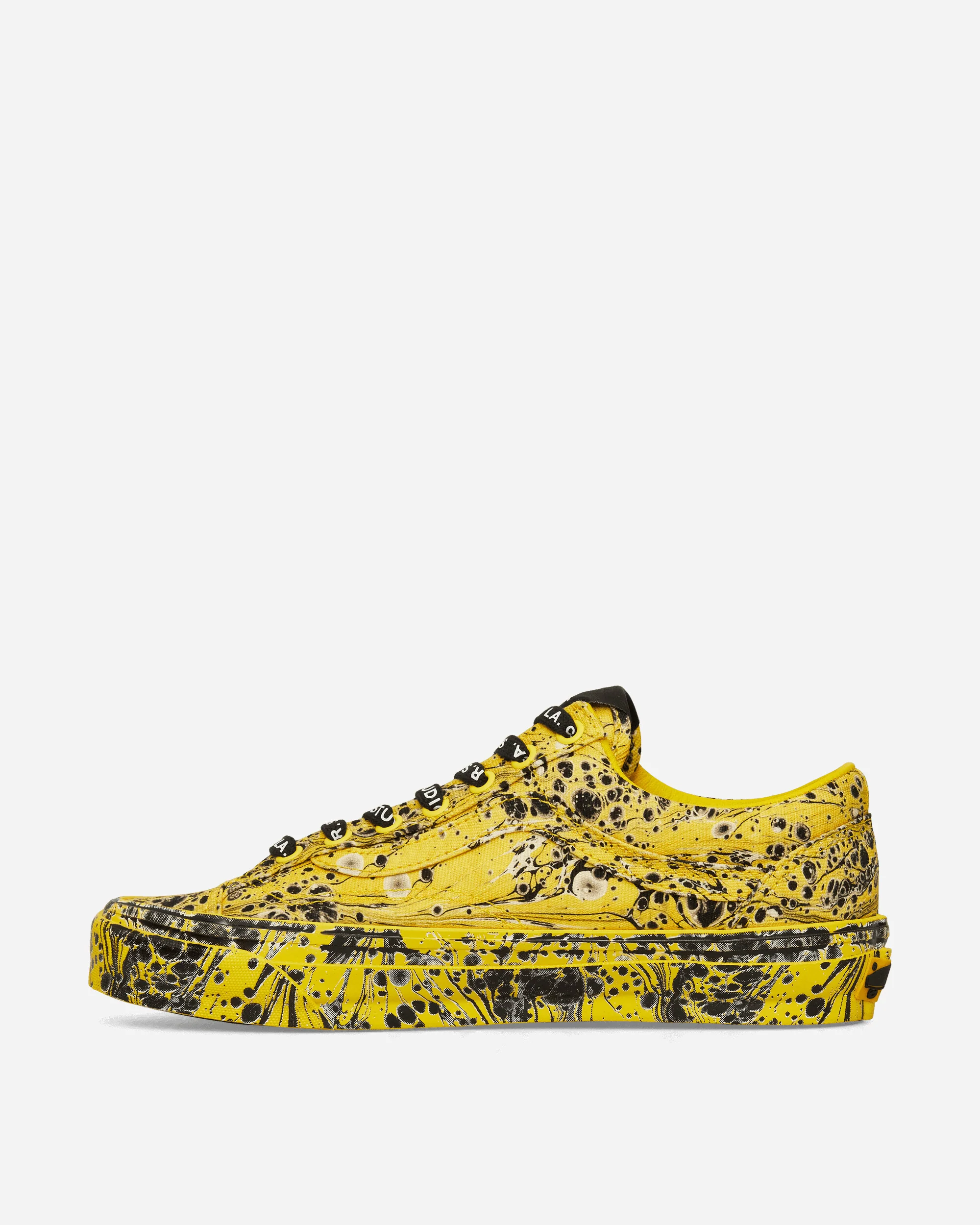 S.R. STUDIO LA.CA. Old Skool Reissue 36 Vibram Sneakers Marbled / Cyber Yellow - Image 3