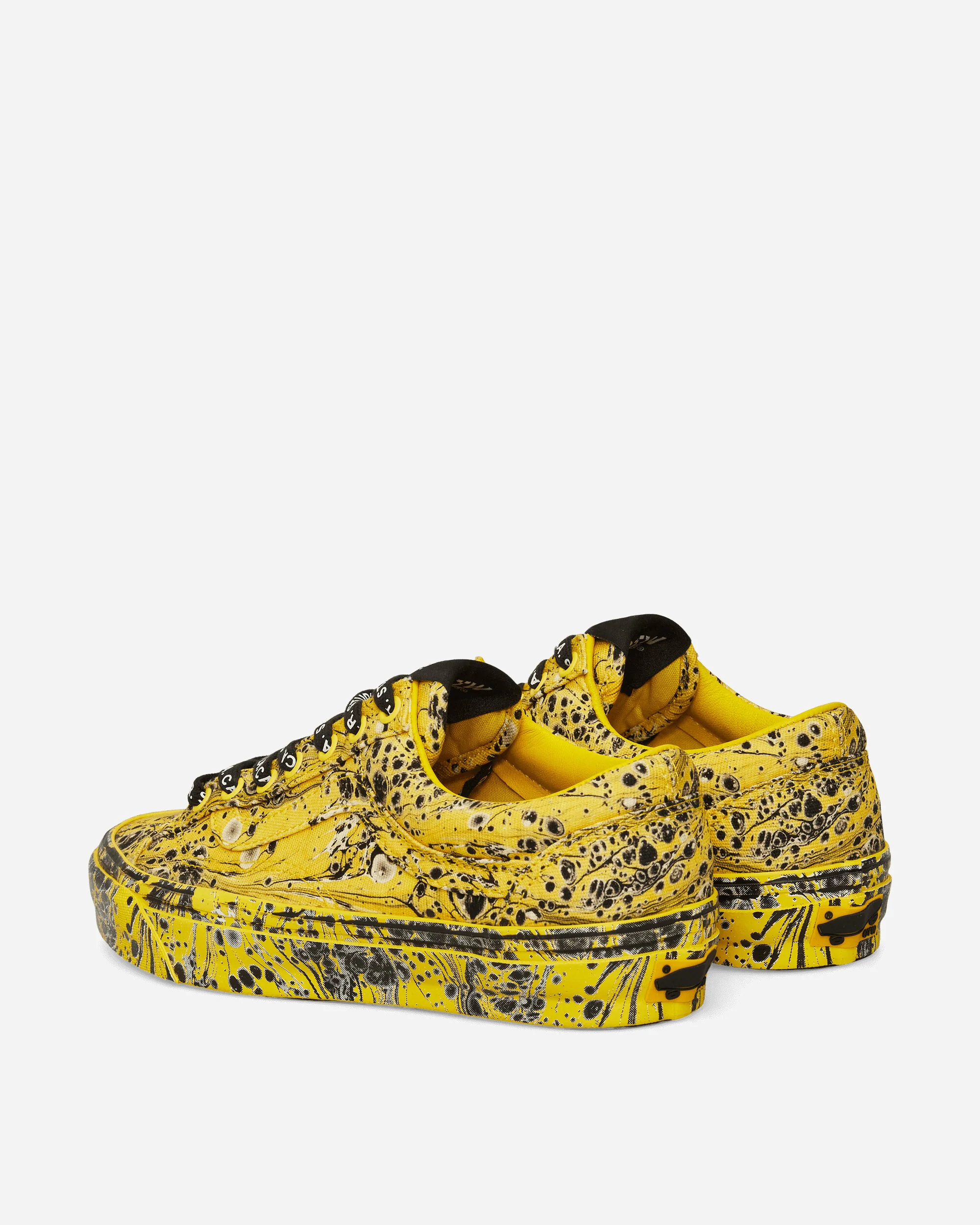 S.R. STUDIO LA.CA. Old Skool Reissue 36 Vibram Sneakers Marbled / Cyber Yellow - Image 4