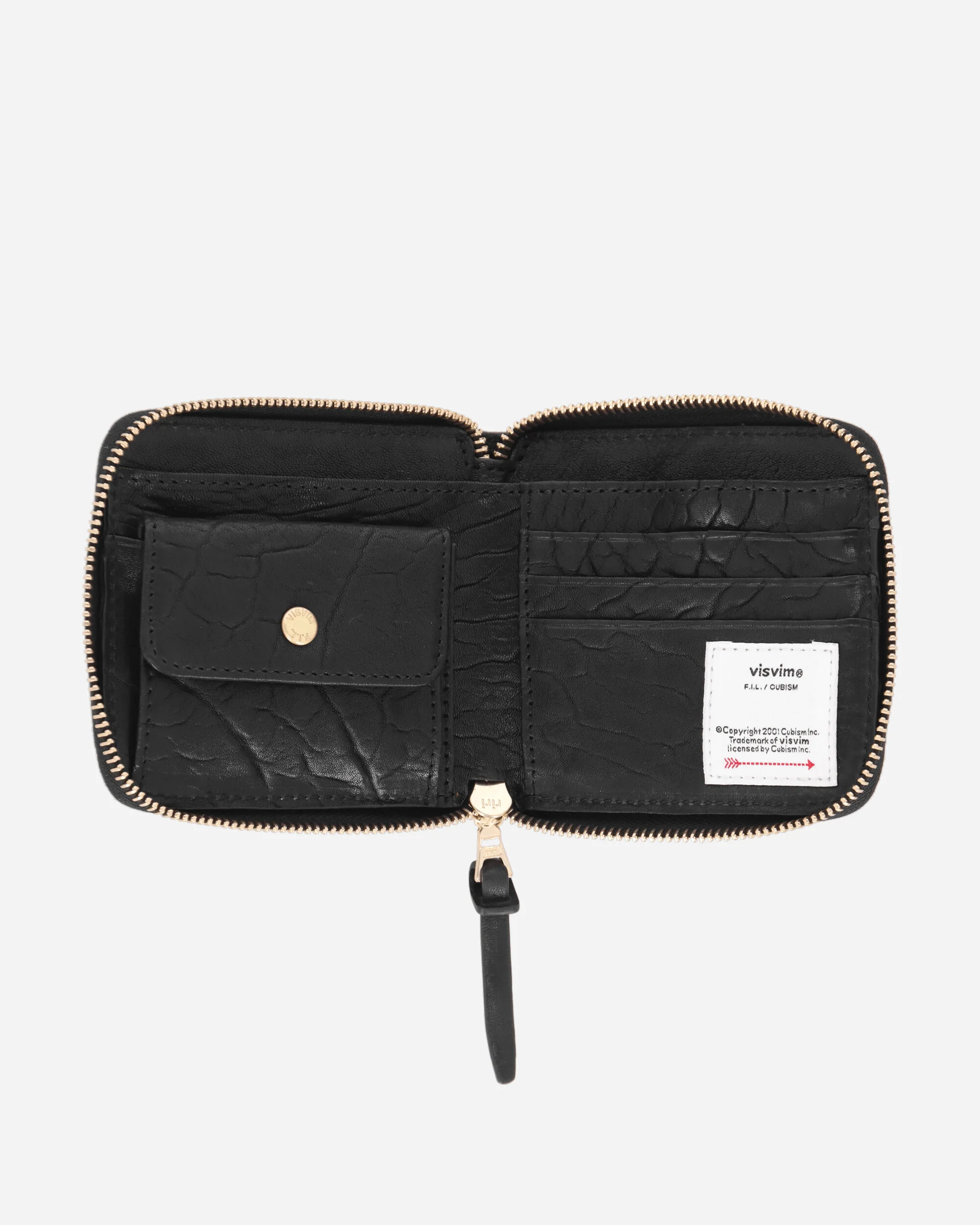 Leather Bi-Fold Wallet Black - Image 3