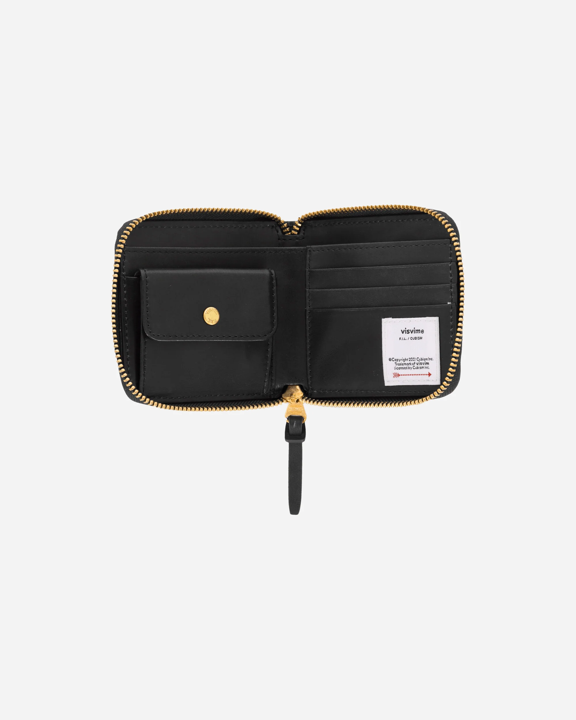 Leather Bi-Fold Wallet Black - Image 3