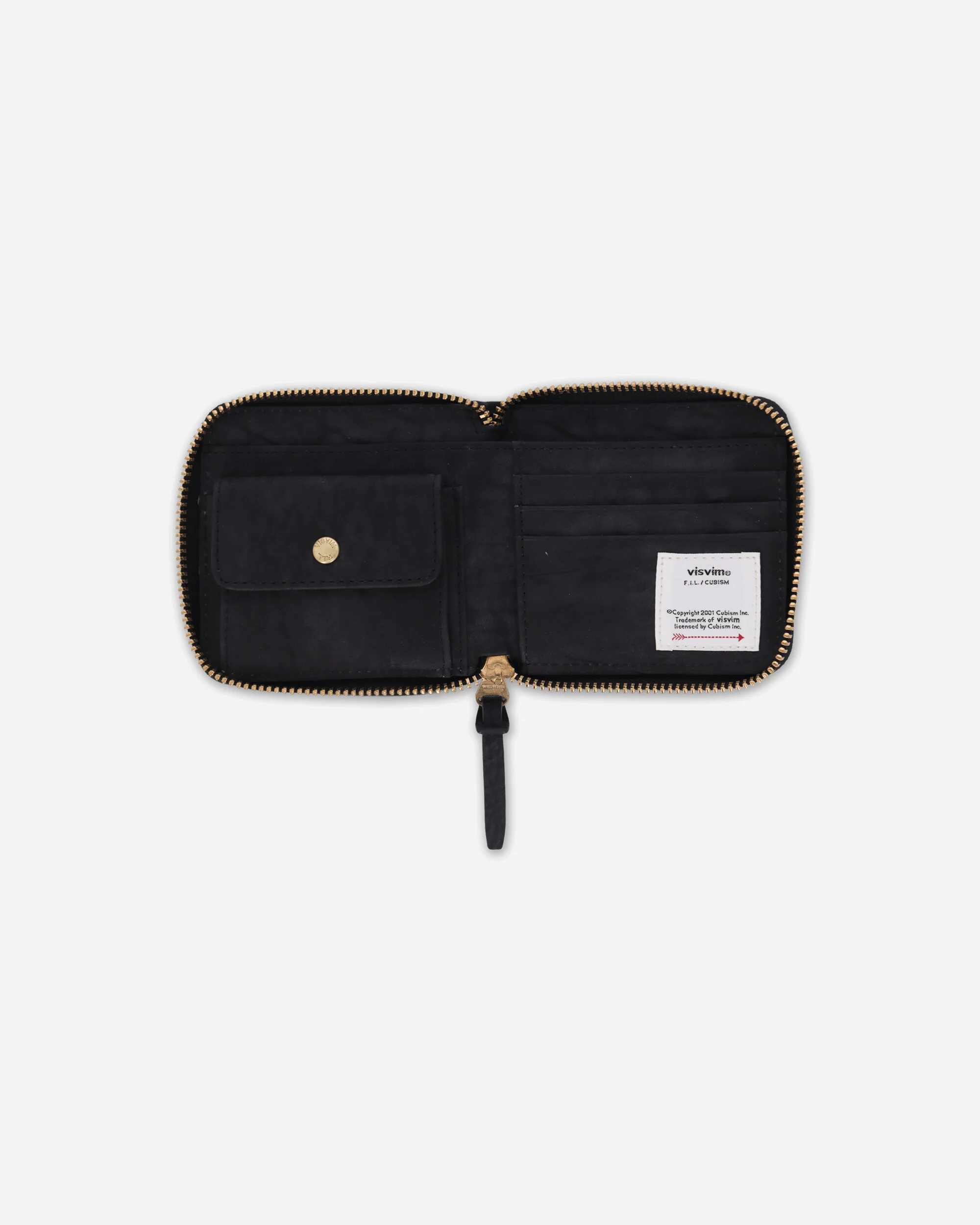 Leather Bi-Fold Wallet Black - Image 3