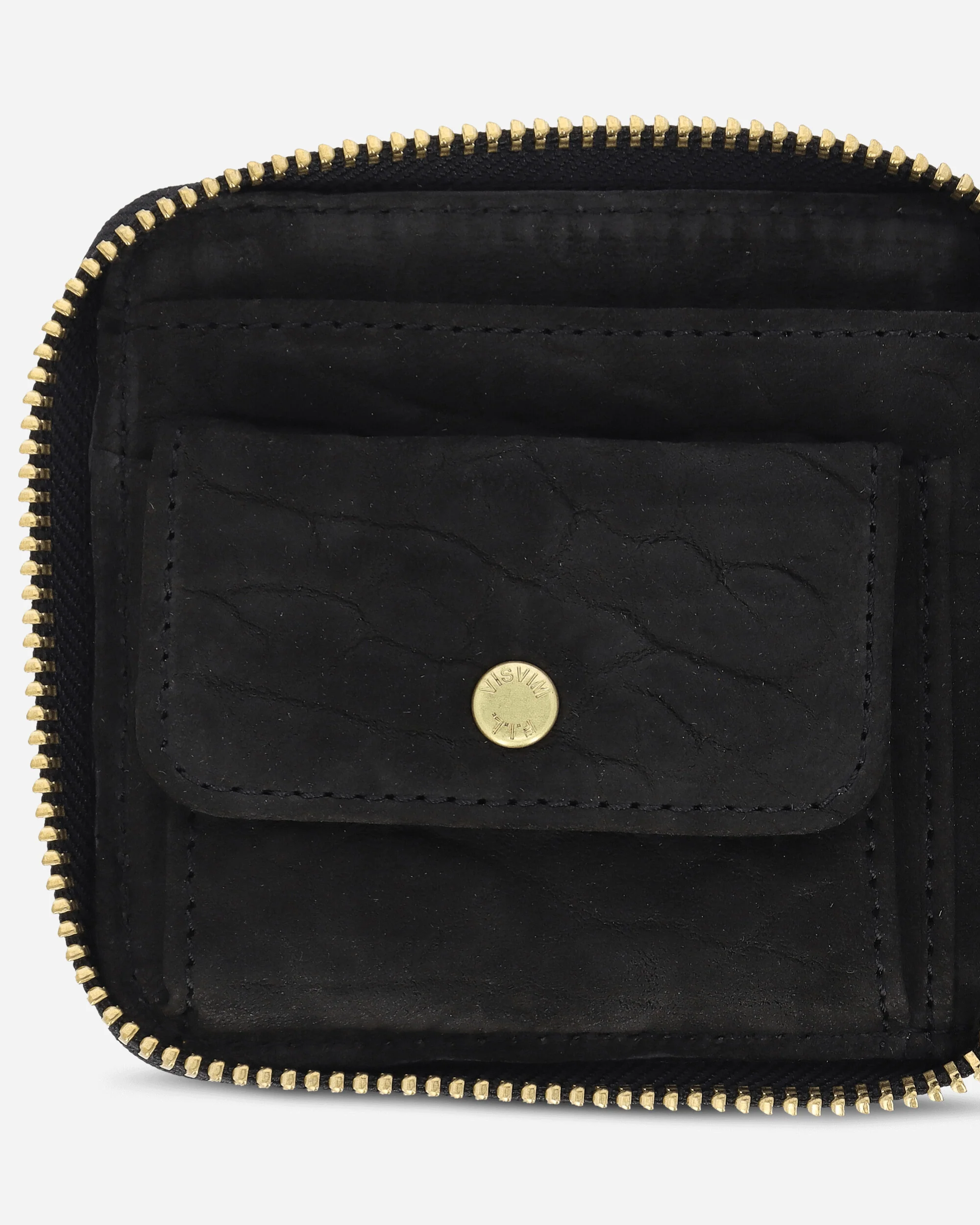 Suede Bi-Fold Wallet Black - Image 5