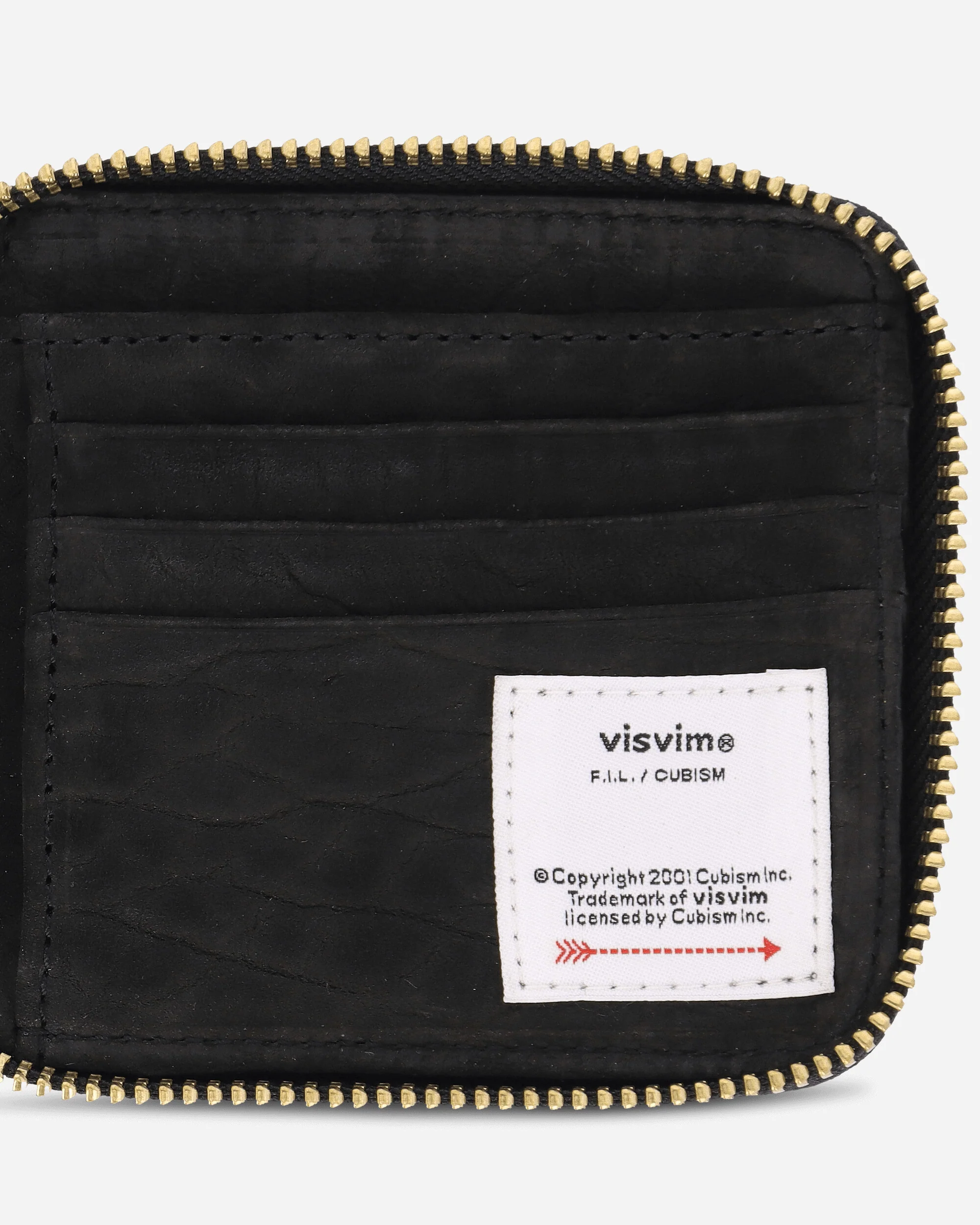 Suede Bi-Fold Wallet Black - Image 6