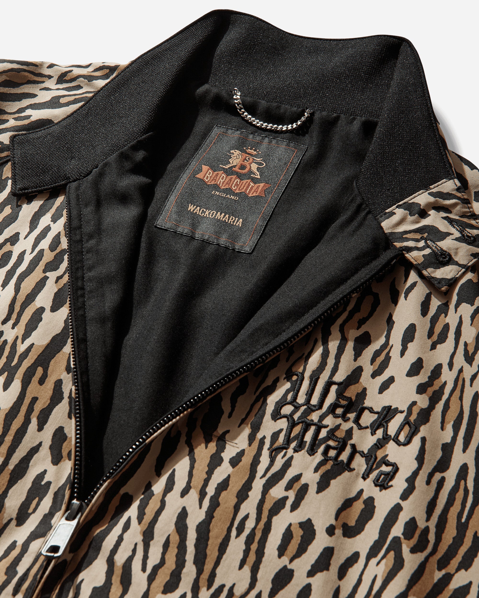 Men's Baracuta Leopard G9 Harrington Jacket Beige - Image 3
