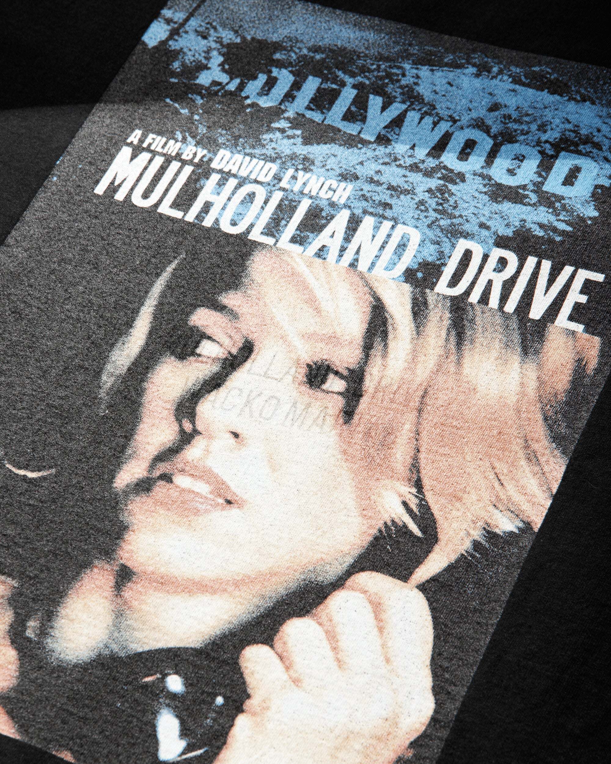 Men's Mulholland Drive Washed Heavy Weight T-Shirt (Type-2) Black - Image 4