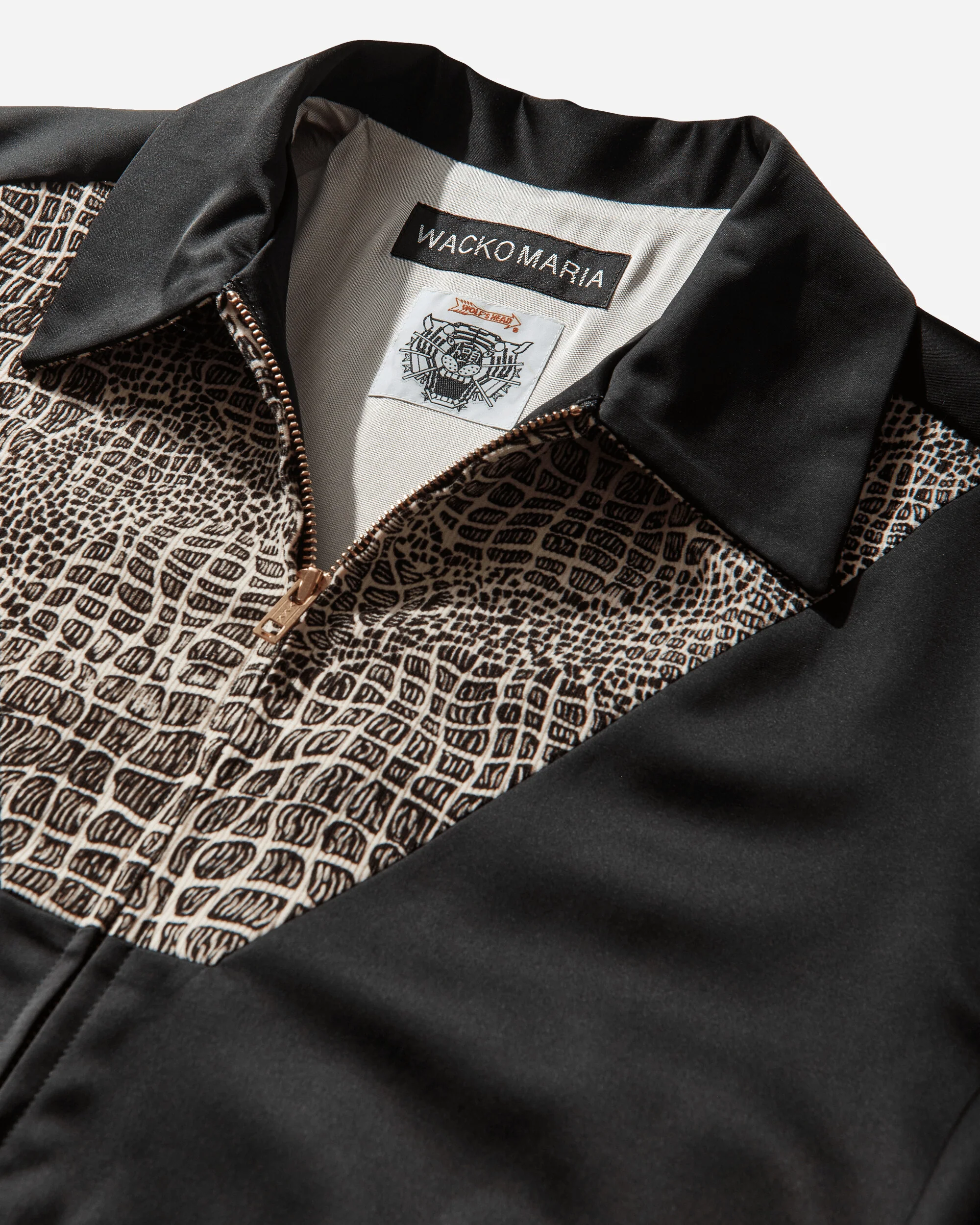 Men's Wolf's Head 50's Jacket (Type-2) Black - Image 3