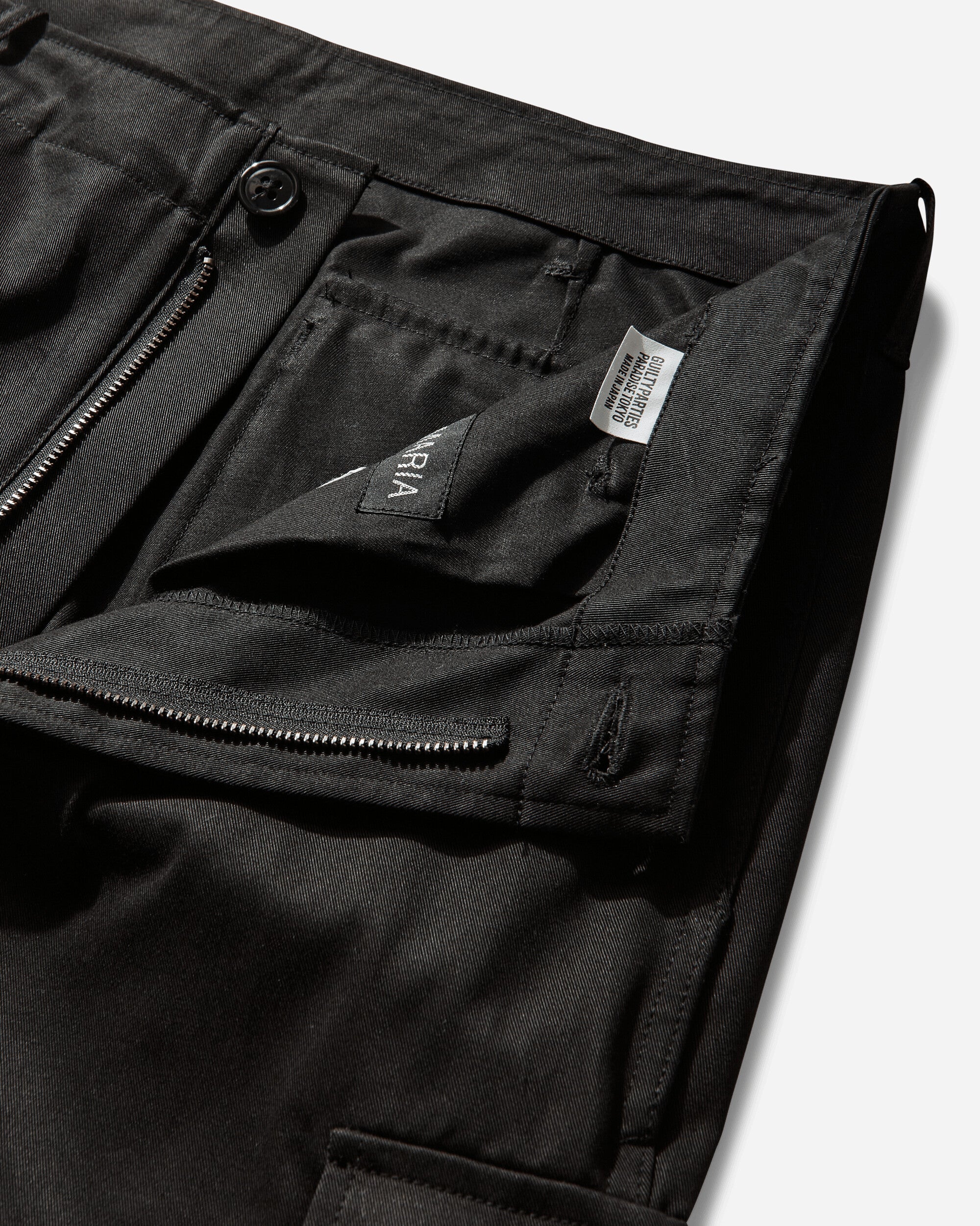 Men's Wolf's Head Fatigue Pants Black - Image 3