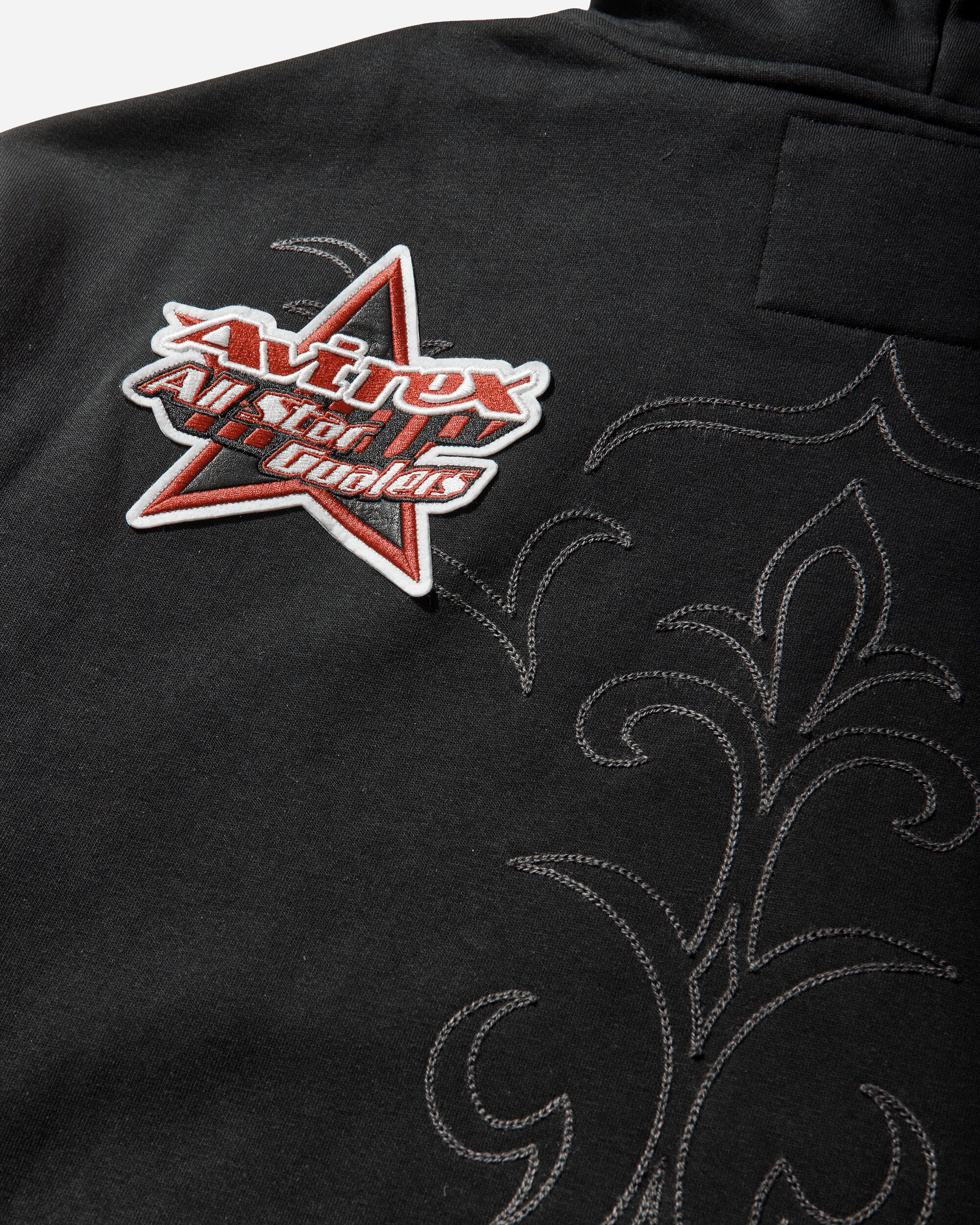 Men's Avirex Hoodie Black - Image 3