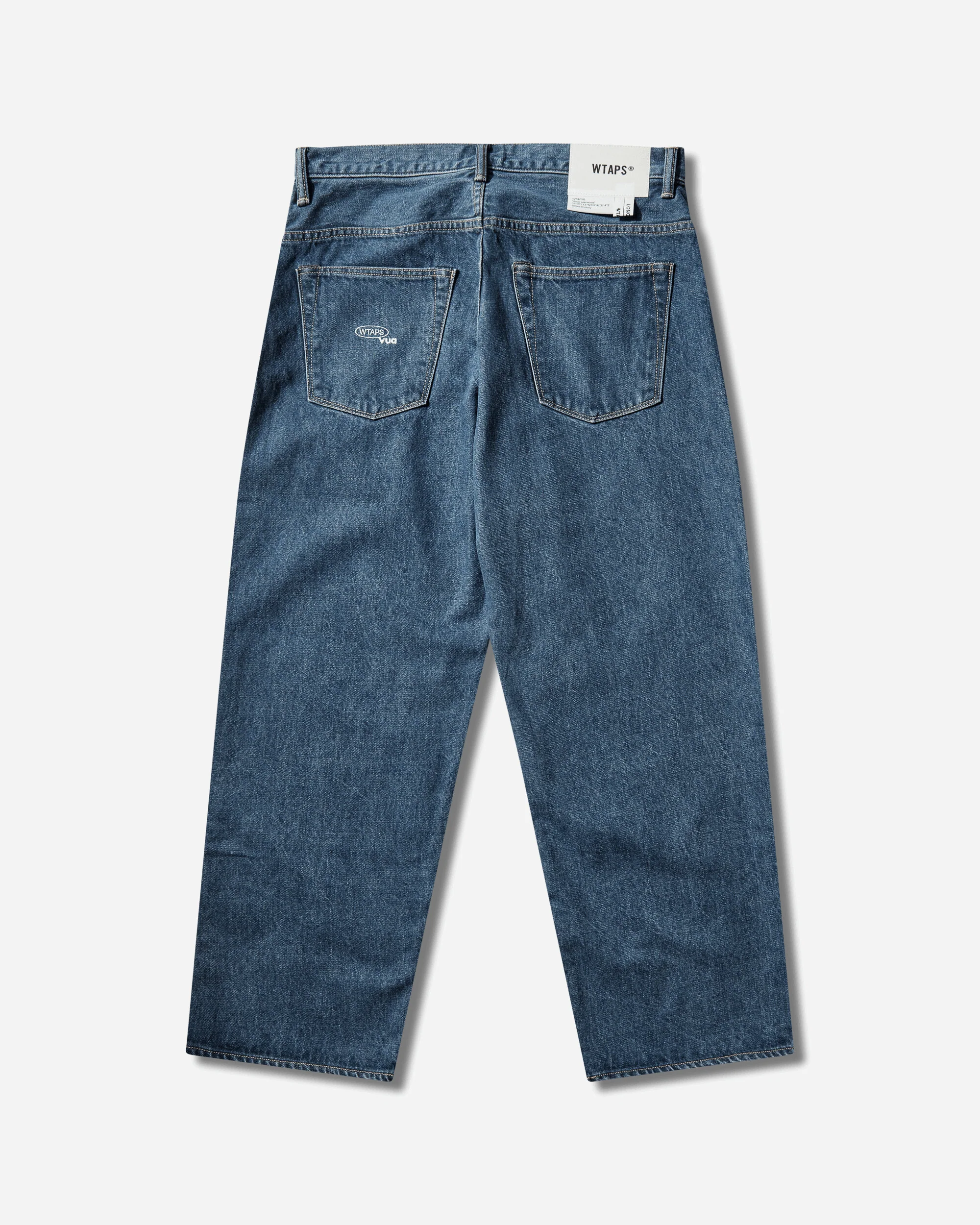 Men's Blues Straight Pants Indigo - Image 2
