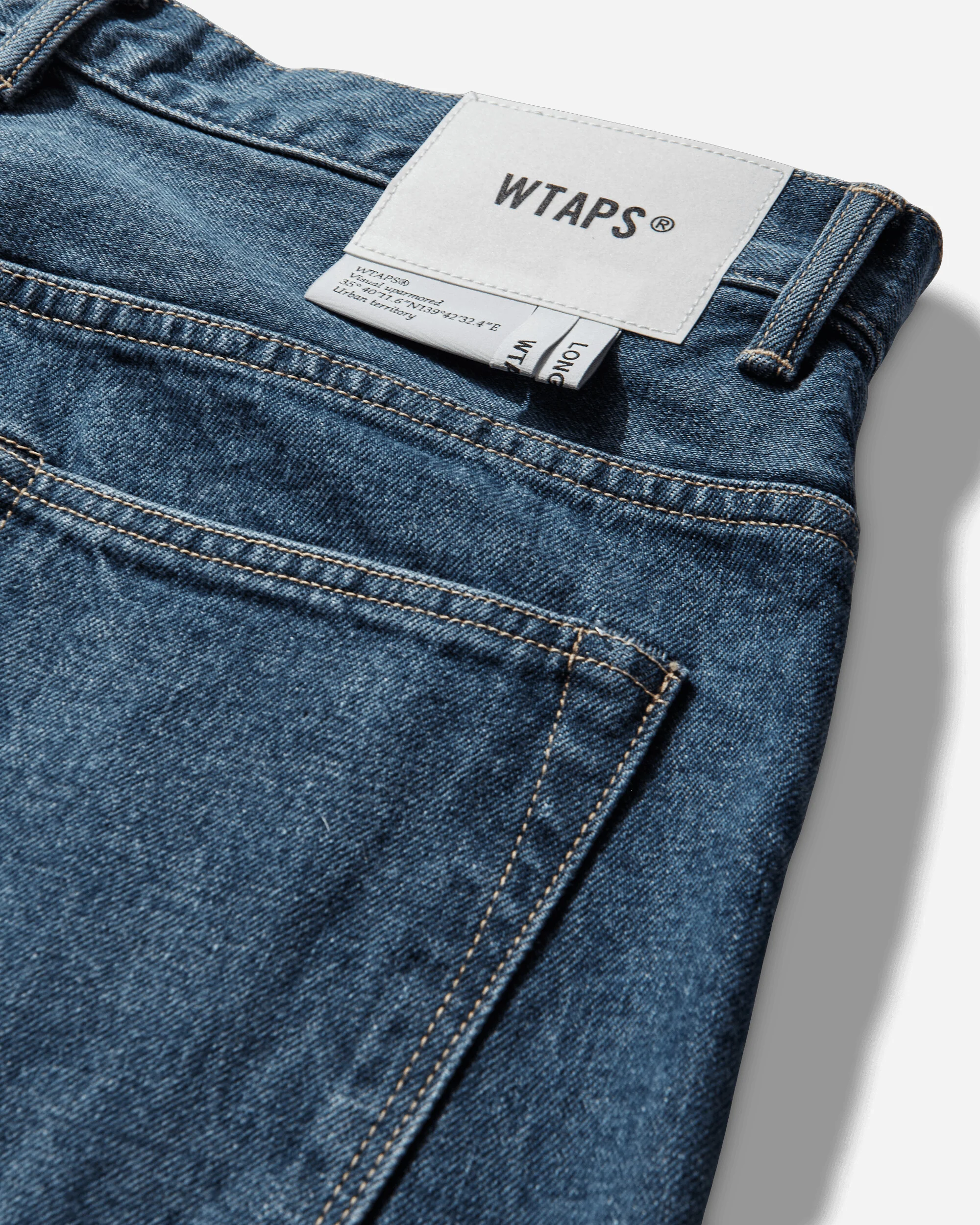 Men's Blues Straight Pants Indigo - Image 3