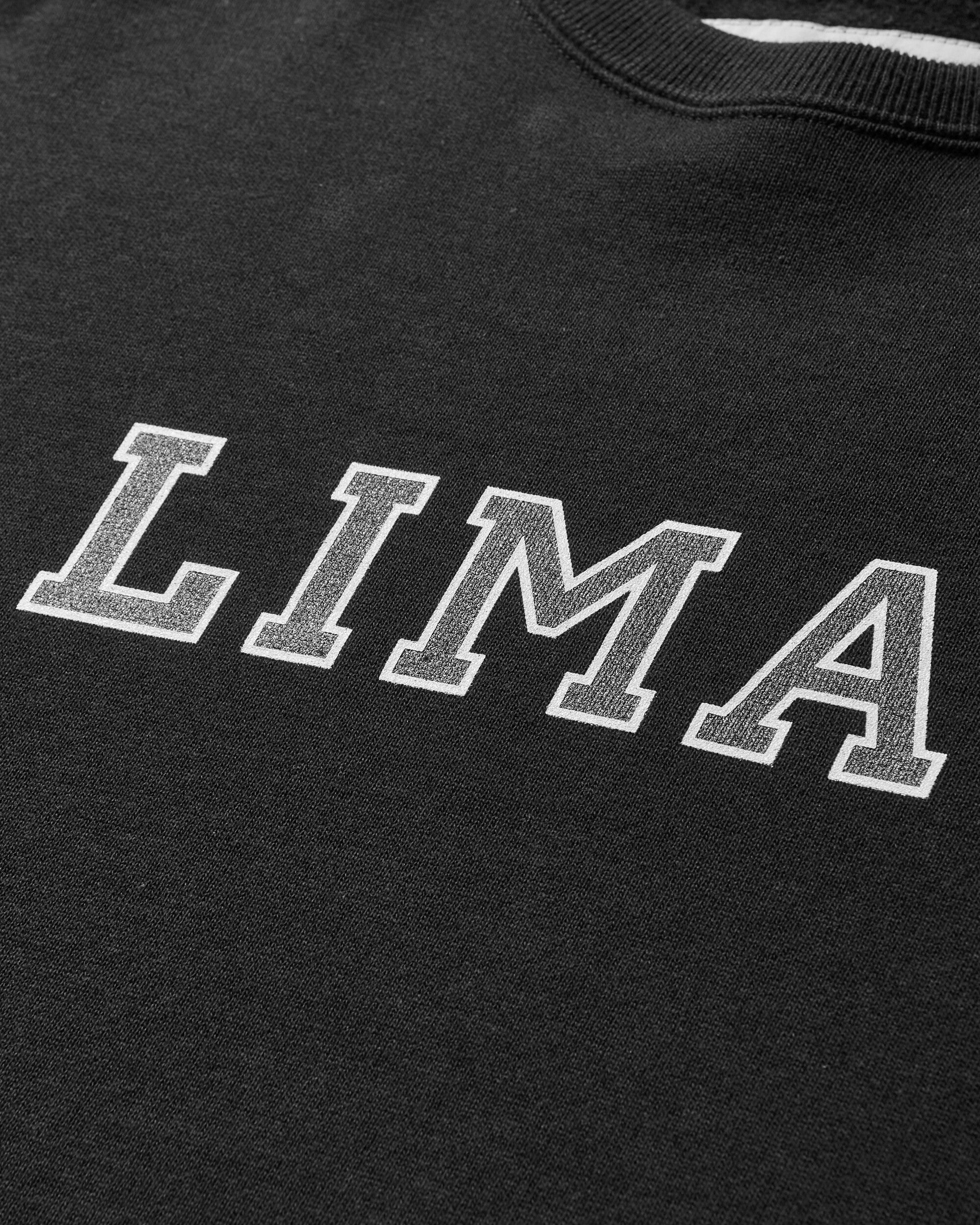 Men's Academy Crewneck Sweatshirt Black - Image 3