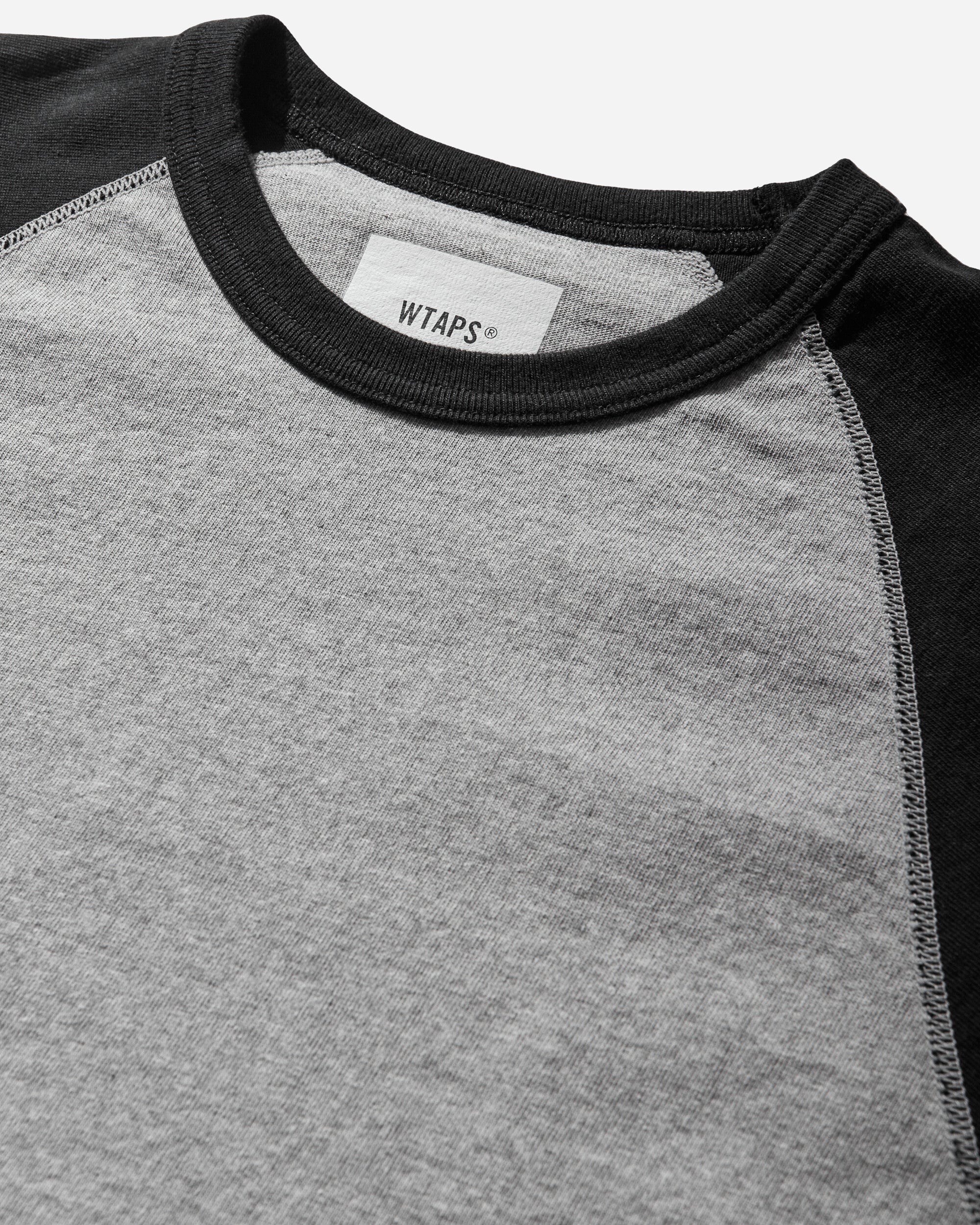 Men's Ian Longsleeve T-Shirt Black / Grey - Image 3