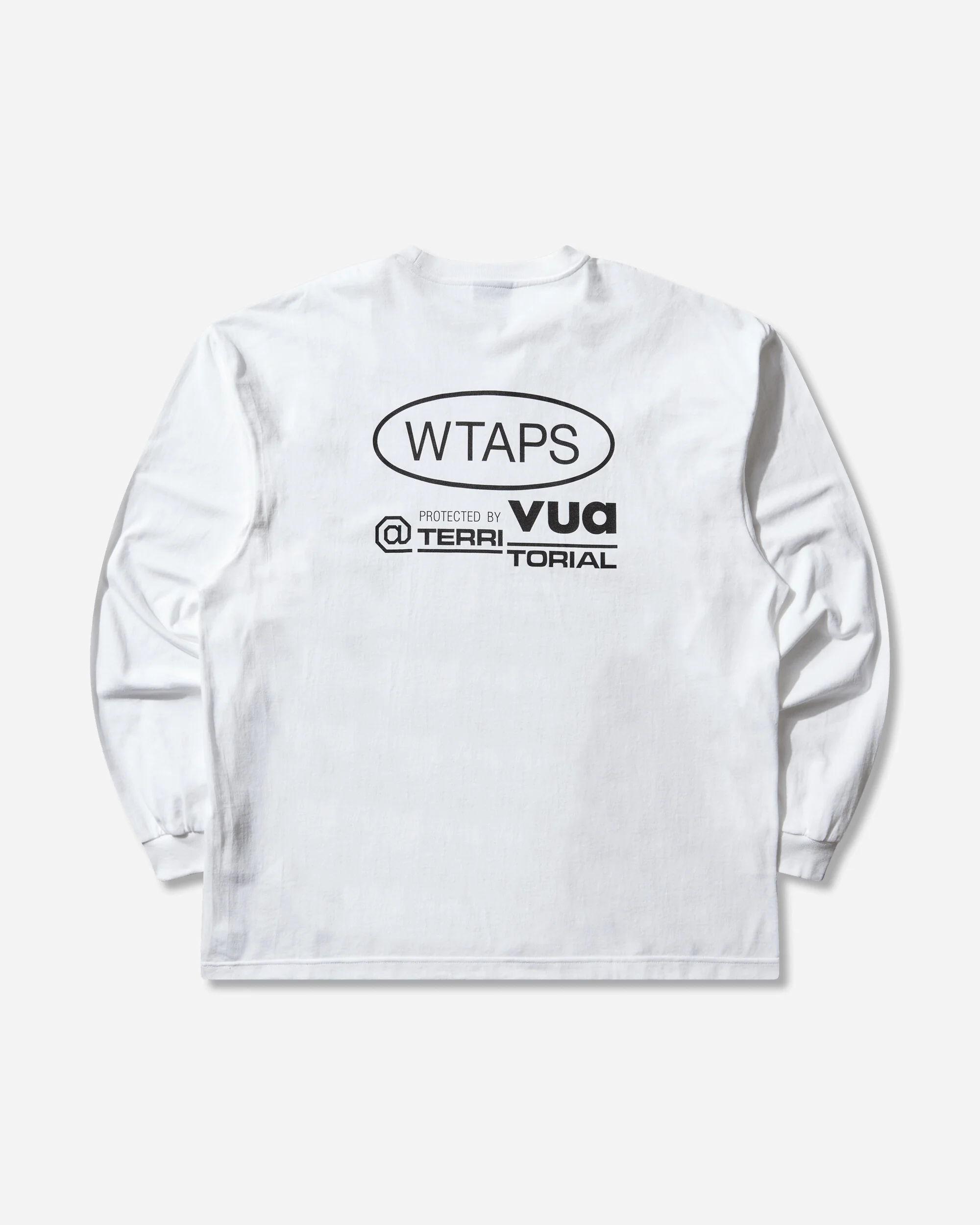 Men's Protected By Longsleeve T-Shirt White - Image 2