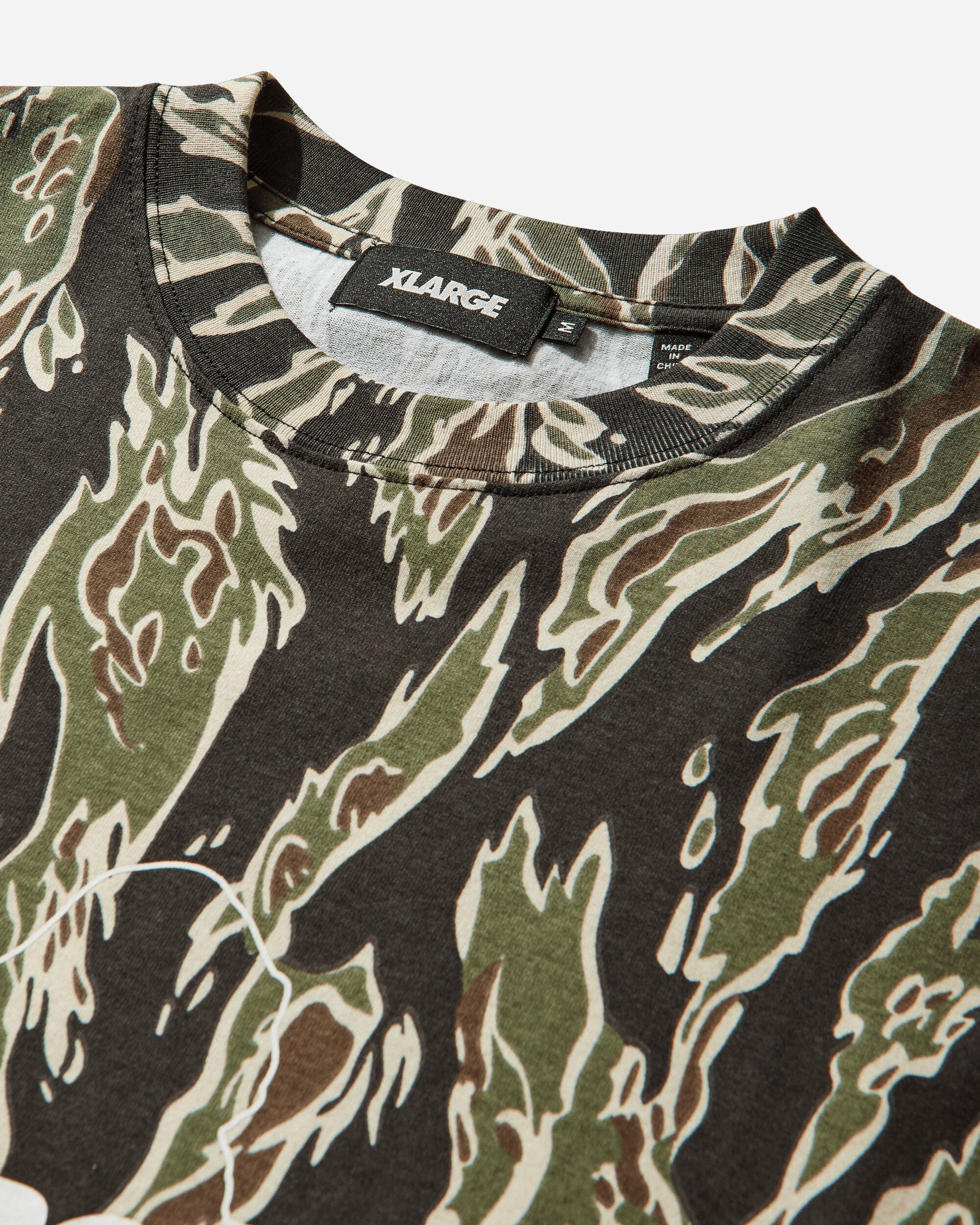 Men's Camo Urban Logo T-Shirt Olive - Image 4