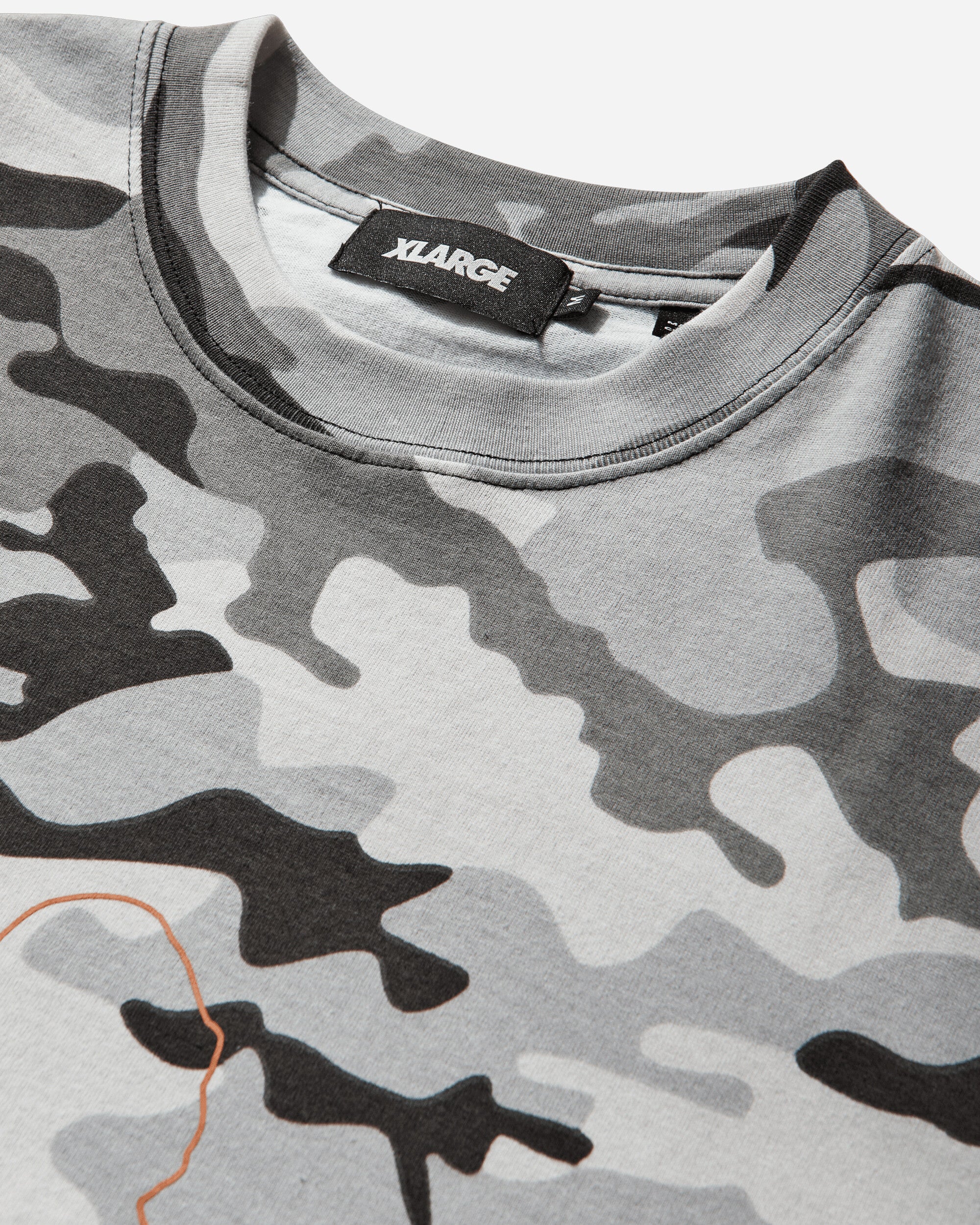 Men's Camo Urban Logo T-Shirt Grey - Image 4