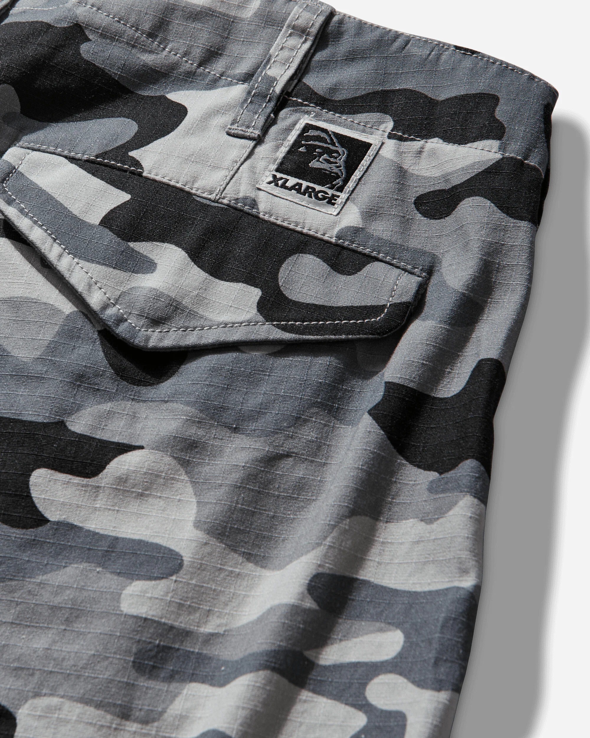 Men's Label Ripstop Cargo Pants Grey - Image 3