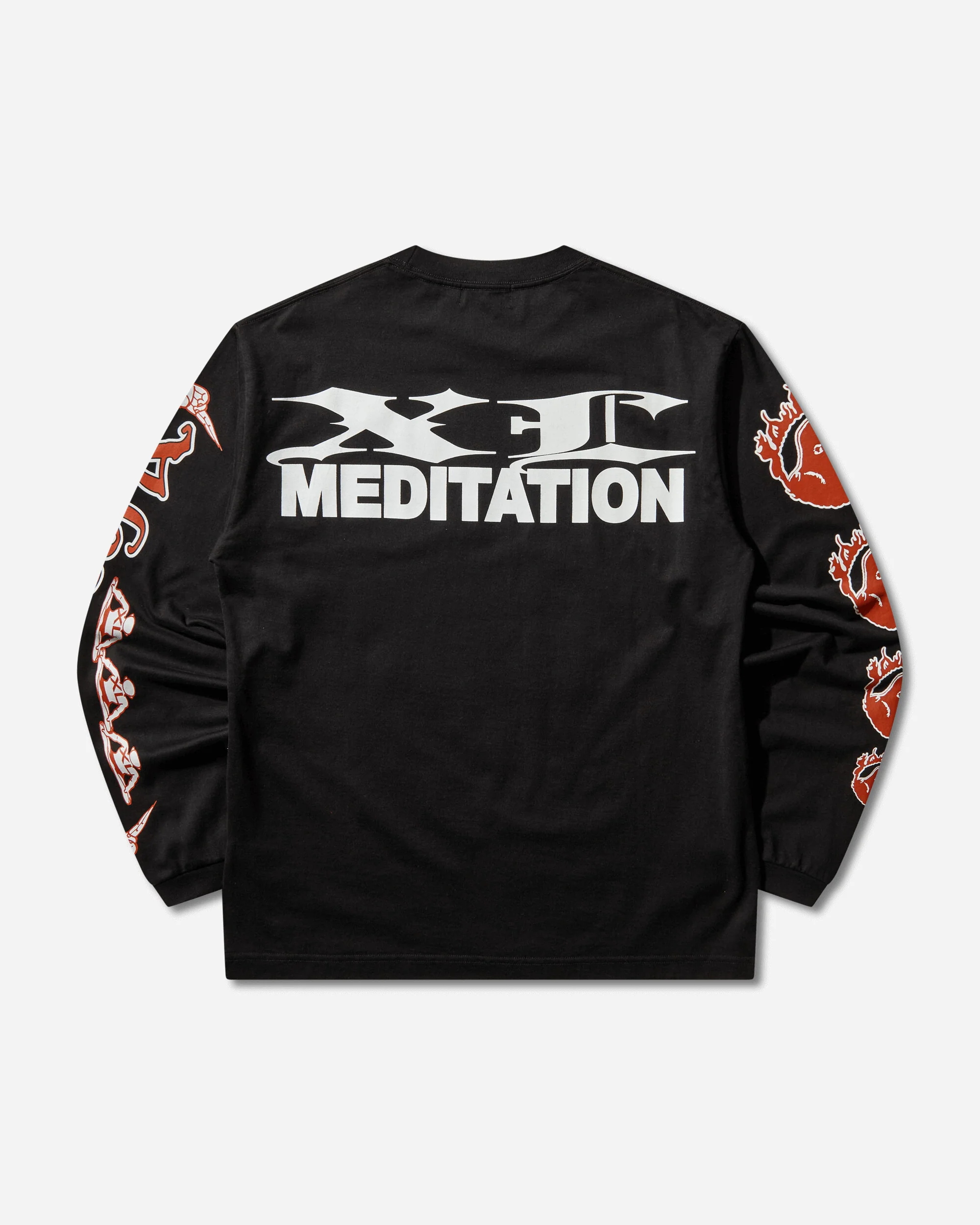 Men's Meditation Longsleeve T-Shirt Black - Image 2