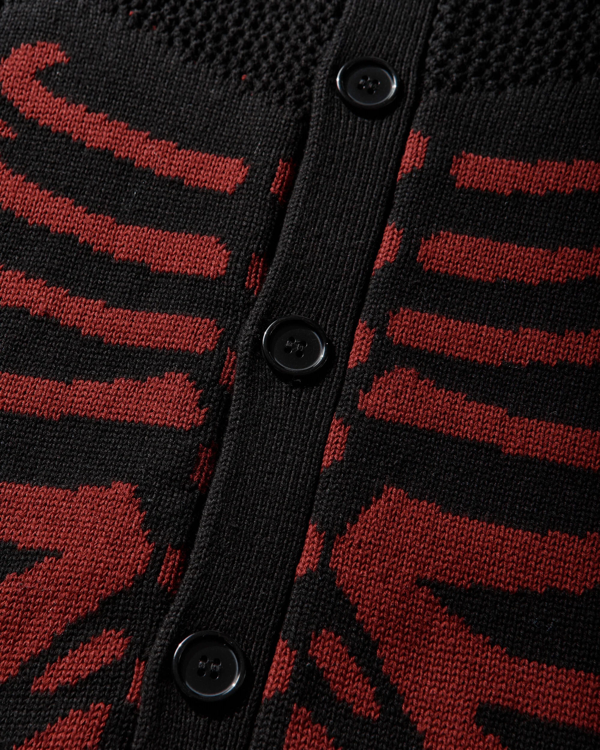 Men's Scanner Knit Cardigan Black - Image 3
