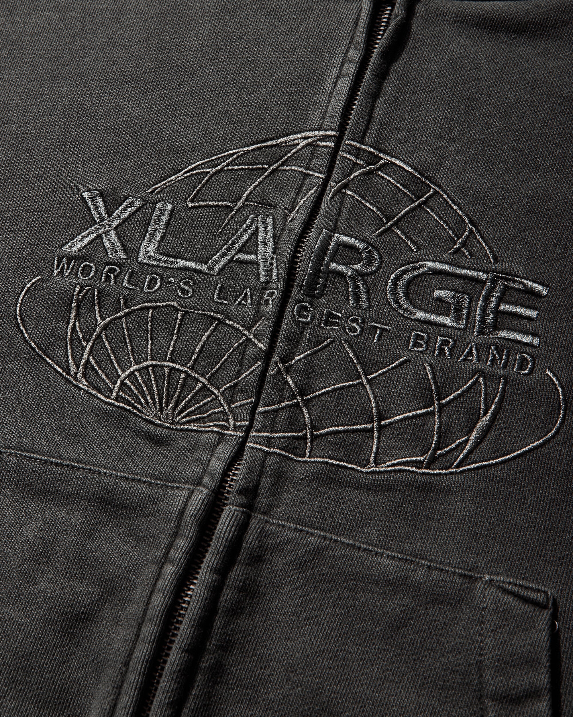 Men's World's Largest Brand Slim Zip Hoodie Black - Image 3