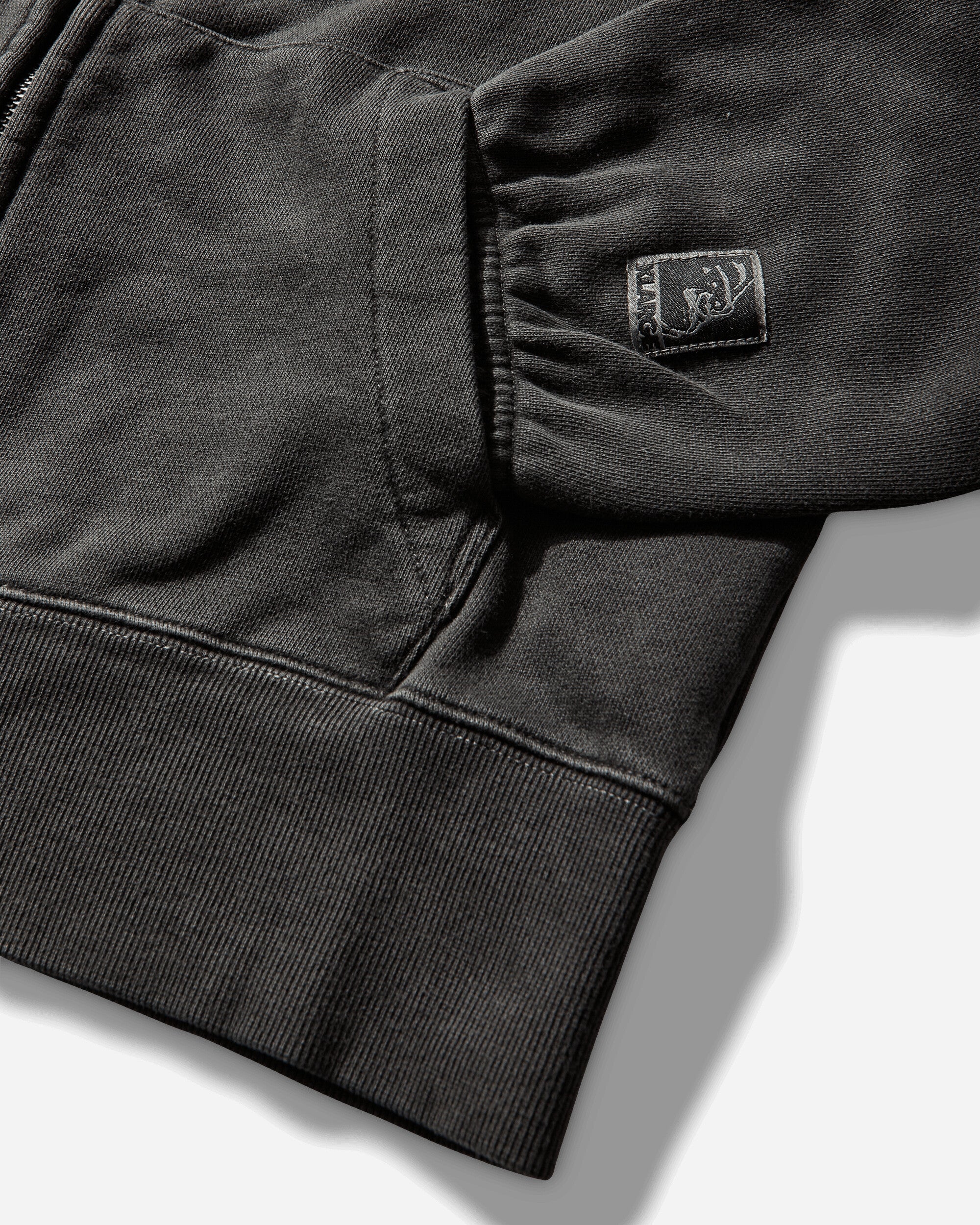 Men's World's Largest Brand Slim Zip Hoodie Black - Image 4