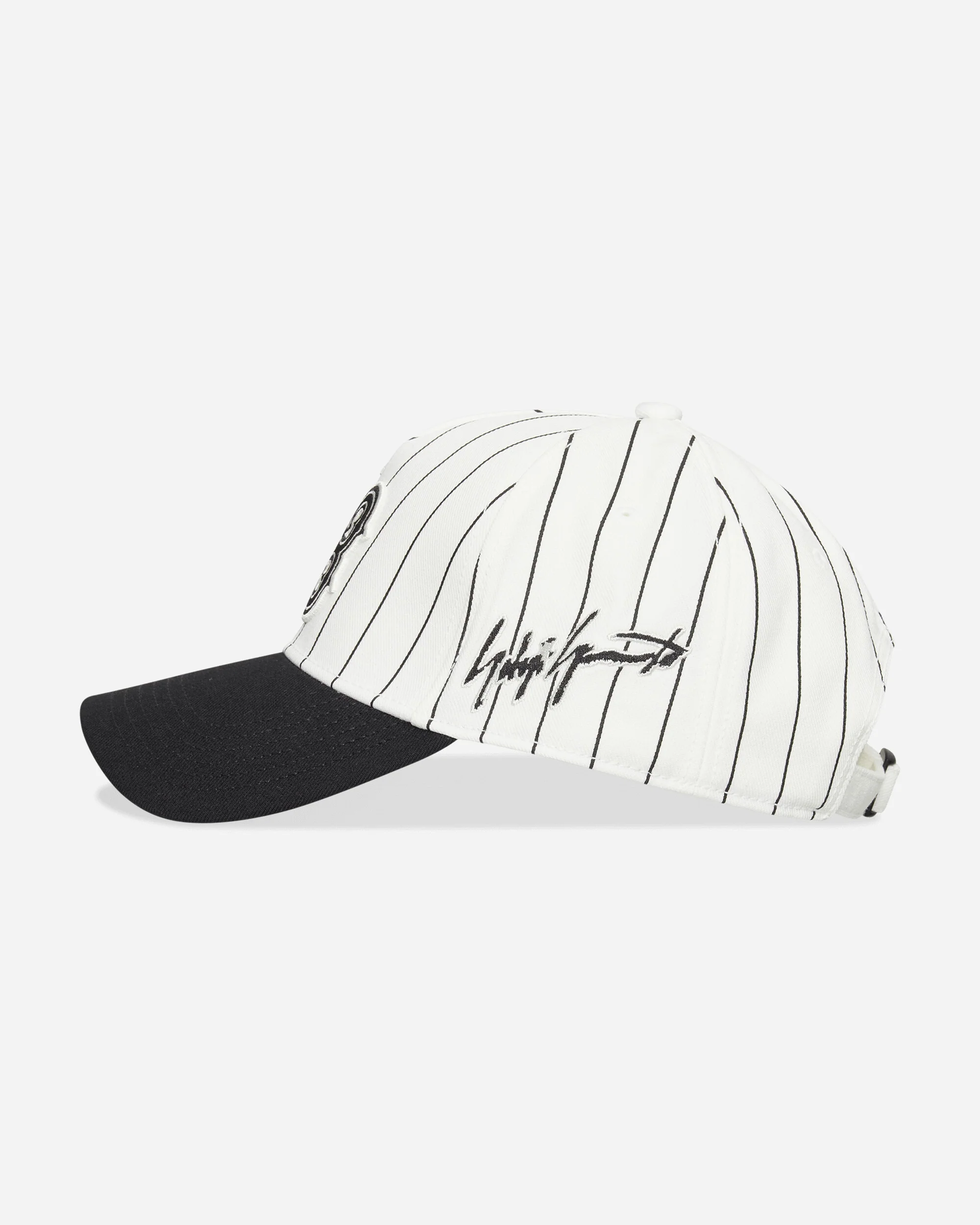 Y-3 Pinstripe Cap Chalk White - Image 3