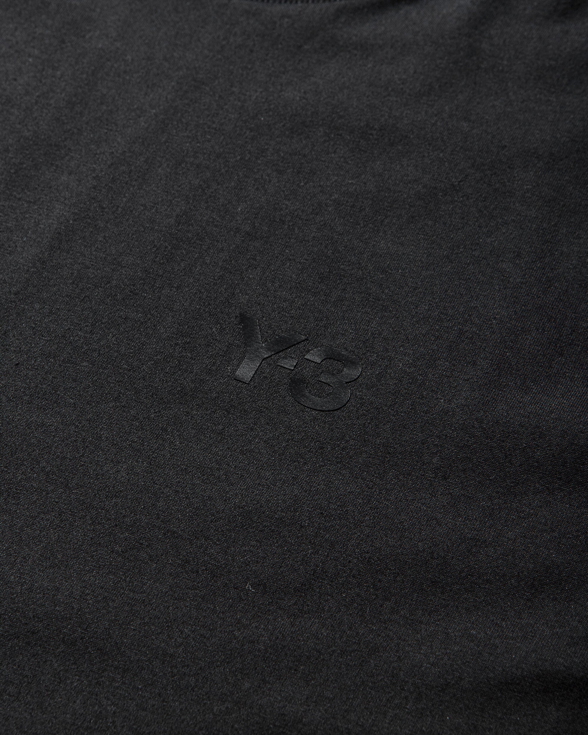 Y-3 Logo Longsleeve T-Shirt Black - Image 4